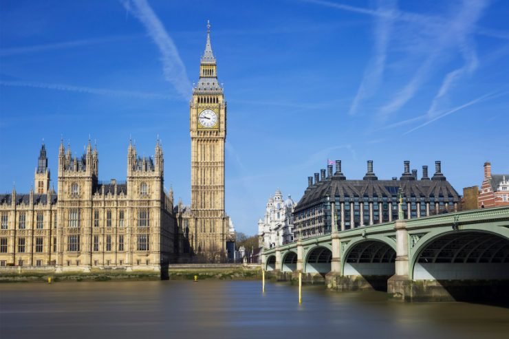 Big Ben and Westminster Bridge over the Thames