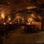Candlelit wine bar in a former Victorian water tunnel under London